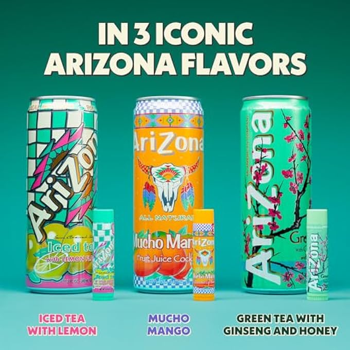 VACATION ARIZONA ICED TEA SPF 30 LIP BALMS 3-PACK BY SUNSCREEN, HYDRATING LIP SUNSCREEN CHAPSTICK, WATER RESISTANT VEGAN SUNSCREEN LIP BALM, 3 ICONIC FLAVORS, LIMITED EDITION SPF CHAPSTICK (PACK OF 3) - Image 3